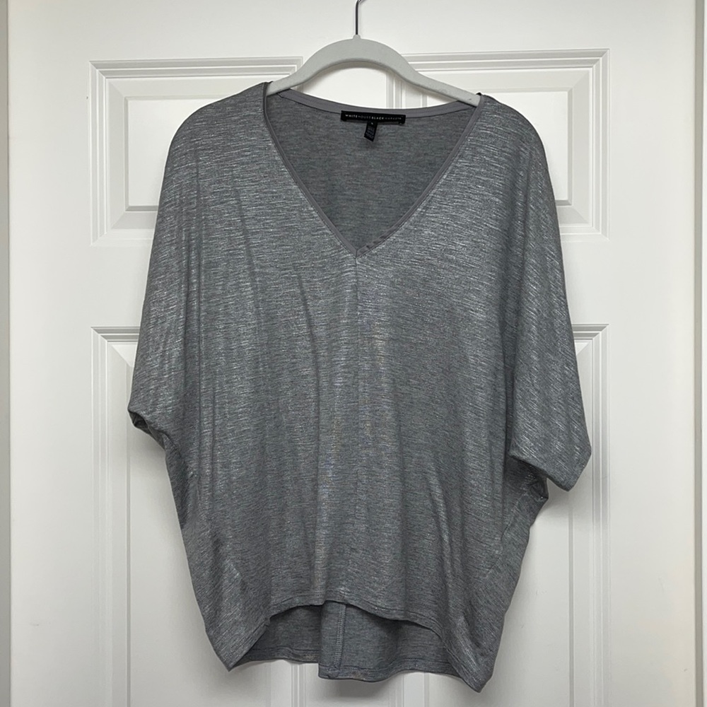 WHBM gray and silver tee